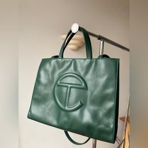 Telfar Medium Dark Olive Shopping Bag